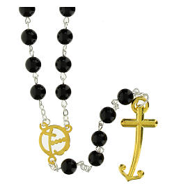 Golden steel rosary with labradorite beads, Jubilee jewels by Endless