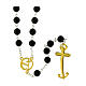 Golden steel rosary with labradorite beads, Jubilee jewels by Endless s1