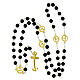 Golden steel rosary with labradorite beads, Jubilee jewels by Endless s4