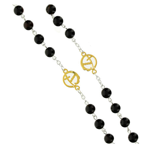 Jubilee rosary golden steel labradorite beads, Endless 3