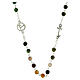 Necklace with Indian agate beads and Jubilee symbols by Endless s3