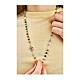 Necklace with Indian agate beads and Jubilee symbols by Endless s4