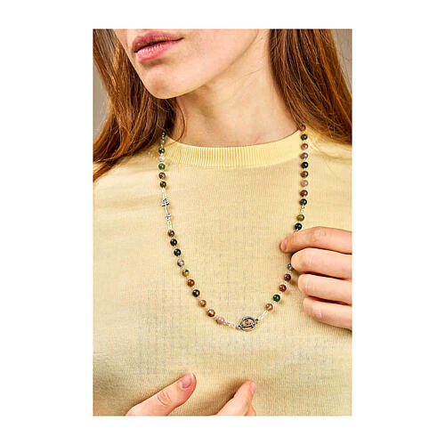 Collier grains agate indienne Jubilé Endless 2