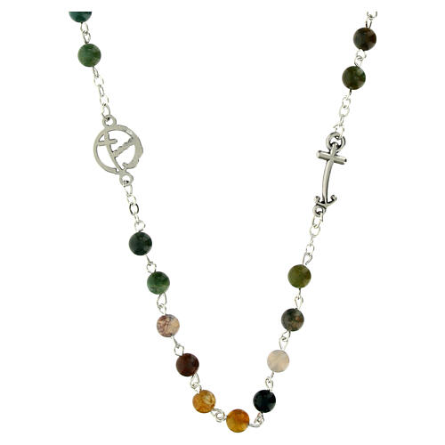 Collier grains agate indienne Jubilé Endless 3