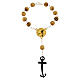 Decade beads olive wood Jubilee anchor cross, Endless s1