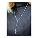 Rosario Giubileo gemme acquamarina argento 925 perla di fiume Endless s2