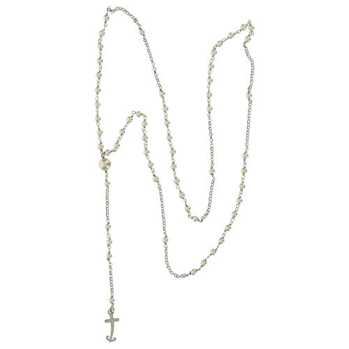 Jubiläumsrosenkranz aus 925er Silber mit Flussperle Endless 3