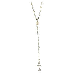 Jubilee rosary with 925 silver beads and freshwater pearl by Endless