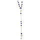 Rosario Giubileo gemme blu argento 925 perla di fiume Endless s1