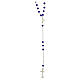 Rosario Giubileo gemme blu argento 925 perla di fiume Endless s3