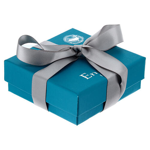 Jubiläumsrosenkranz mit farbigen Kristallperlen aus 925er Silber Endless 7