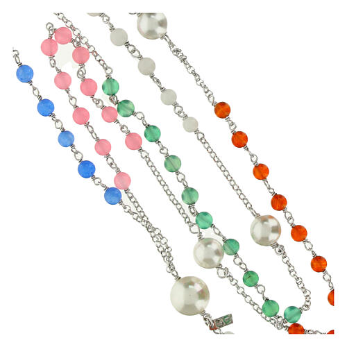 Rosary of Jubilee 2025, colourful crystals and 925 silver by Endless 4