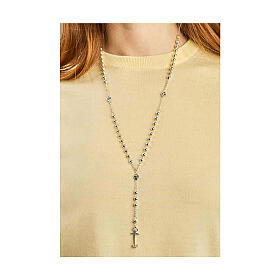 Rosario Giubileo sfere argento 925 cristalli colorati Endless