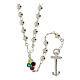 Jubilee rosary 925 silver beads with colored crystals, Endless s1