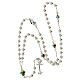 Jubilee rosary 925 silver beads with colored crystals, Endless s5