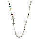 Jubilee rosary necklace in 925 silver, pearl and diamonds, Endless s1