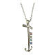 Necklace of Jubilee 2025 by Endless, Anima Forte, cross of 925 silver and crystals s3