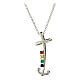 Jubilee cross necklace strong spirit crystals 925 silver, Endless s1