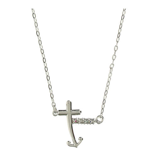 Collier Jubilé croix âme lumineuse argent 925 cristaux Endless 3