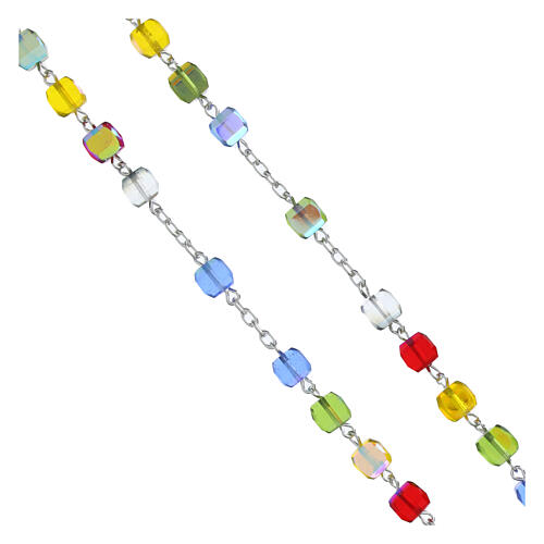 Rosario Giubileo 2025 argento 925 grani 0,5 cm cristallo 3