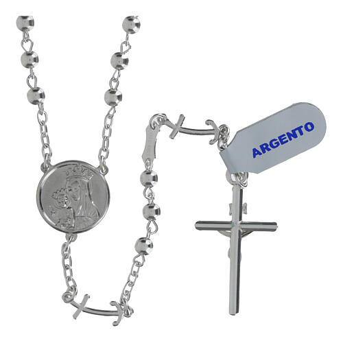 Jubiläumsrosenkranz 2025 Silber 925 Perlen 0,3 cm 2