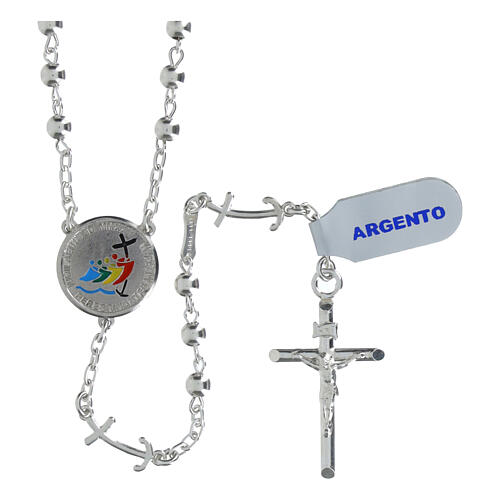Rosario Giubileo 2025 argento 925 grani 0,3 cm 1