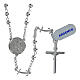 Rosario Giubileo 2025 argento 925 grani 0,3 cm s2