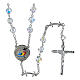 Rosario Giubileo argento 925 cristalli trasparenti s1