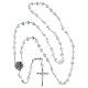 Rosario Giubileo argento 925 cristalli trasparenti s4