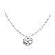 AMEN magnetic Quadricuore necklace, white rhinestones and 925 silver s2