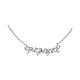 AMEN four-heart necklace with white zircons 925 silver s3
