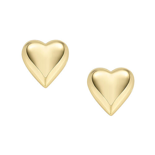 AMEN earrings of gold plated 925 silver, 0.4 in heart 1