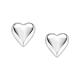 Boucles d'oreilles AMEN cœurs 10 mm argent sterling rhodié s1
