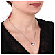 Collana cuore passante acciaio inox s2