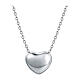 Stainless Steel Passing Heart Necklace s1