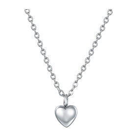 Collana cuore piccolo acciaio inox