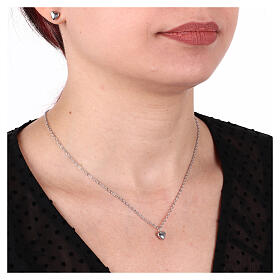 Collana cuore piccolo acciaio inox