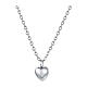 Collana cuore piccolo acciaio inox s1