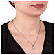 Collana cuore cristallo bianco zirconi acciaio inox s2