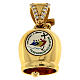 Ciondolo a campana logo Giubileo argento 925 placcato oro Endless s1