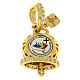 Colgante campana logotipo Jubileo plata 925 chapada oro Endless s1
