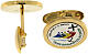 Boutons de manchettes logo Jubilé 2025 plaqué or Endless s2