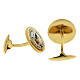 Boutons de manchettes logo Jubilé 2025 plaqué or Endless s3