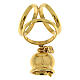 Gold plated 925 silver scarf clip with Jubilee logo by Endless s2