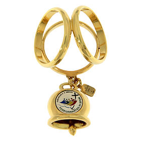 Jubilee Logo Scarf Ring Clip in 925 Silver Gold-Plated, Endless