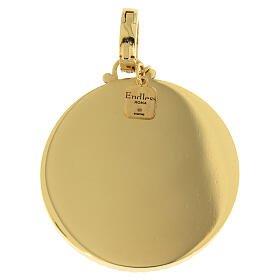 Colgante cristales logotipo Jubileo plata 925 chapada oro Endless
