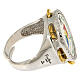 Anillo pandereta logotipo Jubileo plata 925 zircones chapado oro s3