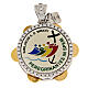 Ciondolo tamburino logo Giubileo argento 925 placcato oro Endless s1