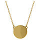 Collana ciondolo tondo logo Giubileo argento 925 placcato Endless s2
