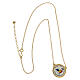 Collana ciondolo tondo logo Giubileo argento 925 placcato Endless s3